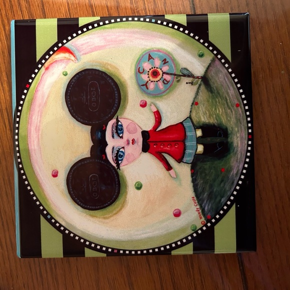 Candy Girl ceramic trivet 6”X6” - Picture 3 of 7